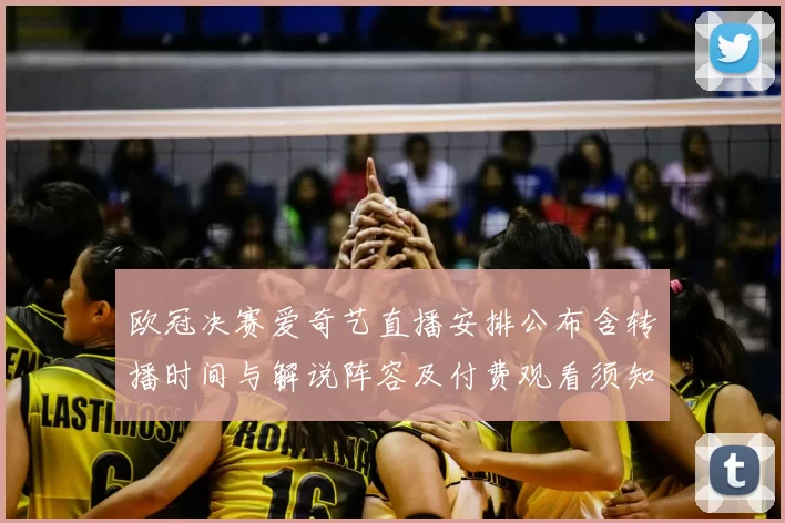 欧冠决赛爱奇艺直播安排公布含转播时间与解说阵容及付费观看须知